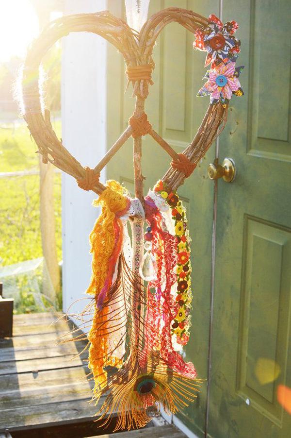 GYPSY DREAM Love Heart Wreath Peace Catcher