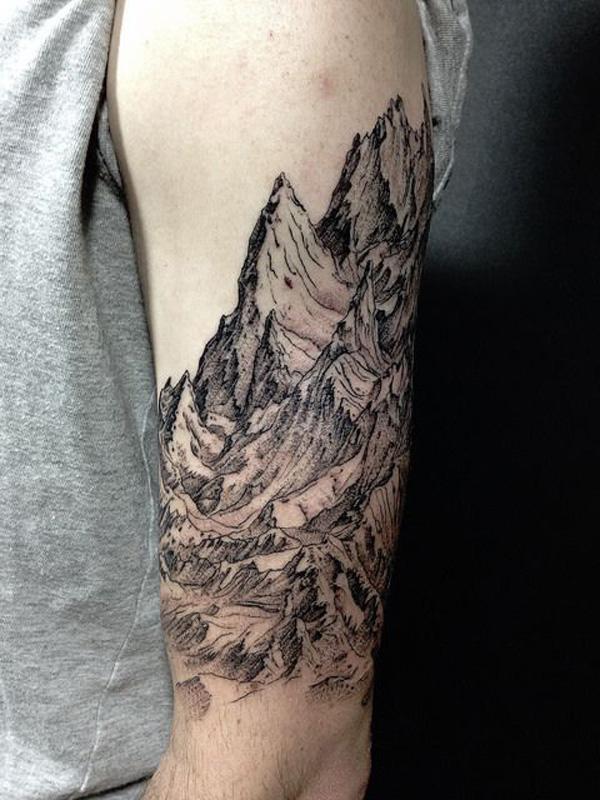 Berg Ärmel Tattoo