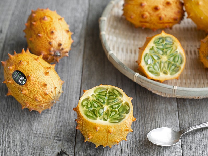 fruta kiwano baja en calorías