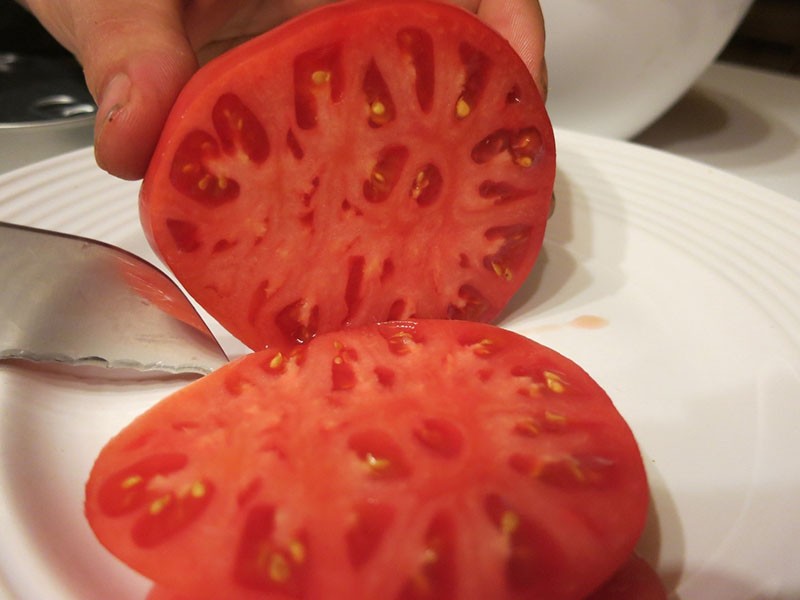 corte de tomate hospitalario