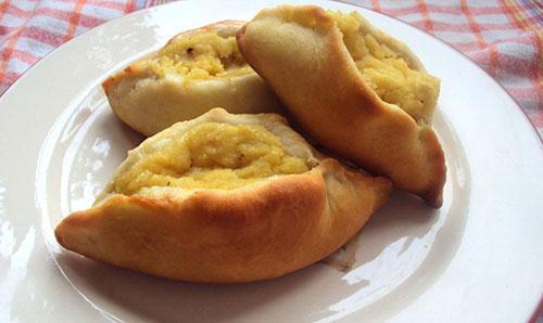 empanadas con guisantes en el horno