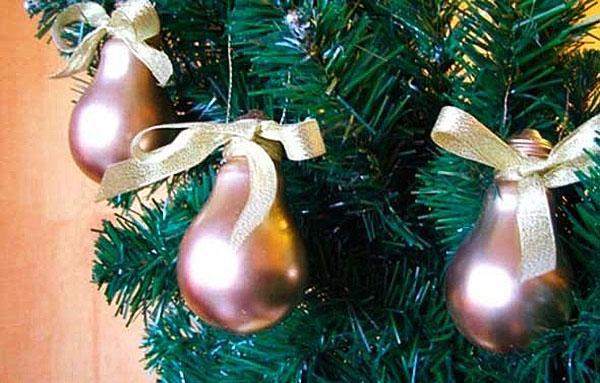 juguetes sencillos del árbol de navidad