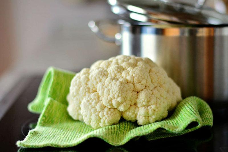 cuánto cocinar coliflor fresca