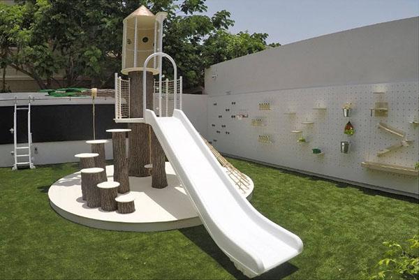 diseño moderno del patio de recreo