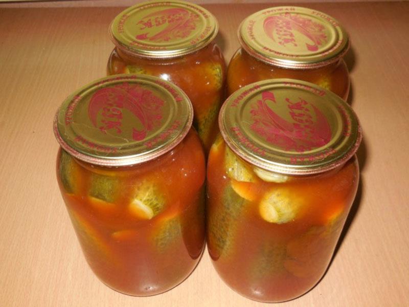 recetas de pepino en escabeche con salsa de tomate