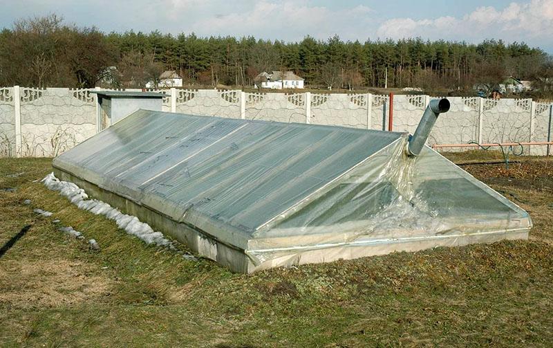 emplacement de la serre enterrée