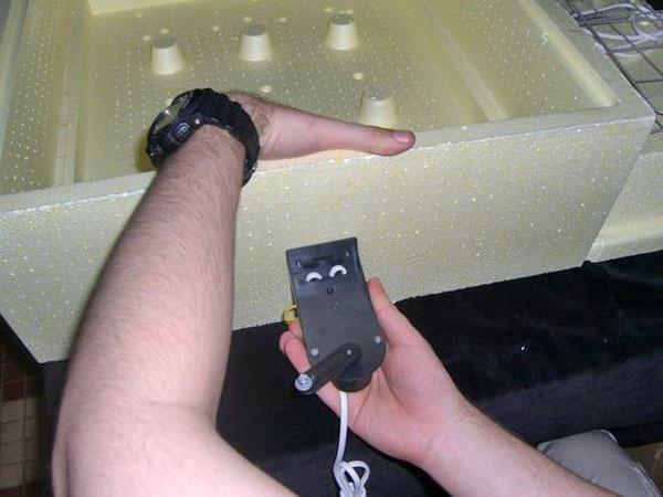 instalación del dispositivo de giro